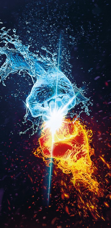 Image brown and blue abstract painting