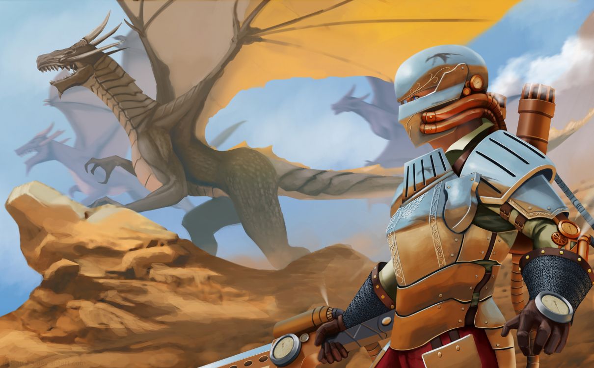 Mann im Schwarz-weißen Anzug Mit Schwertillustration. Wallpaper in 3229x2000 Resolution