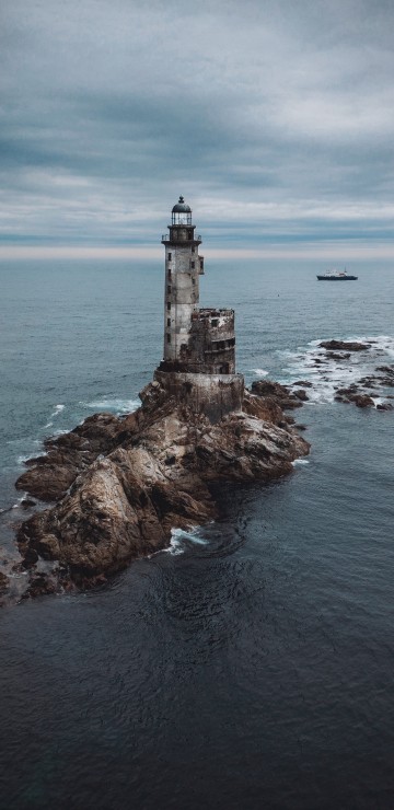 Image Lighthouse, water, cloud, tower, beacon