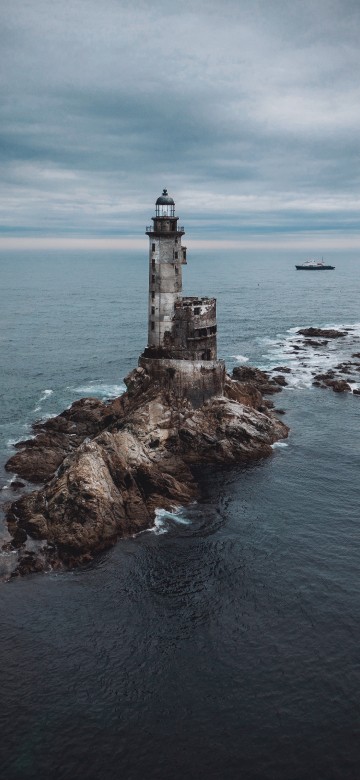 Image Lighthouse, water, cloud, tower, beacon