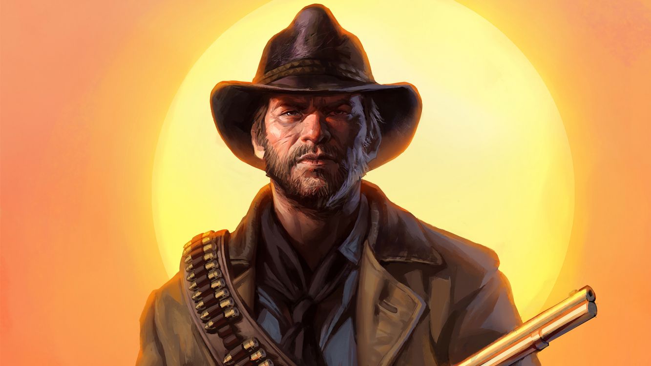 Pistolero, Xbox One, Personaje de Ficción, Sombrero de Vaquero, el Vello Facial. Wallpaper in 3000x1687 Resolution