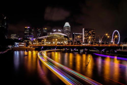 Image time lapse photography of city lights during night time