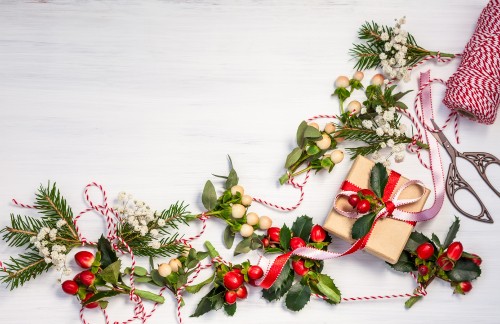 Image new year, Christmas Day, holly, christmas decoration, flower