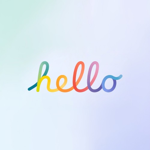 Image “hello” new iMac 2021 announcement wallpaper for iPad