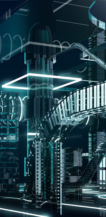 Image city buildings with lights during night time