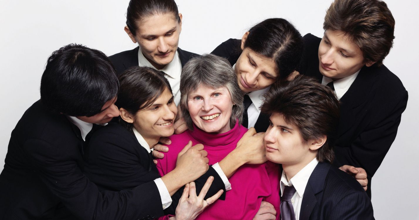 group of people taking photo