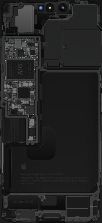 IPhone 14 Pro Schematic – Space Black. Wallpaper in 1179x2556 Resolution