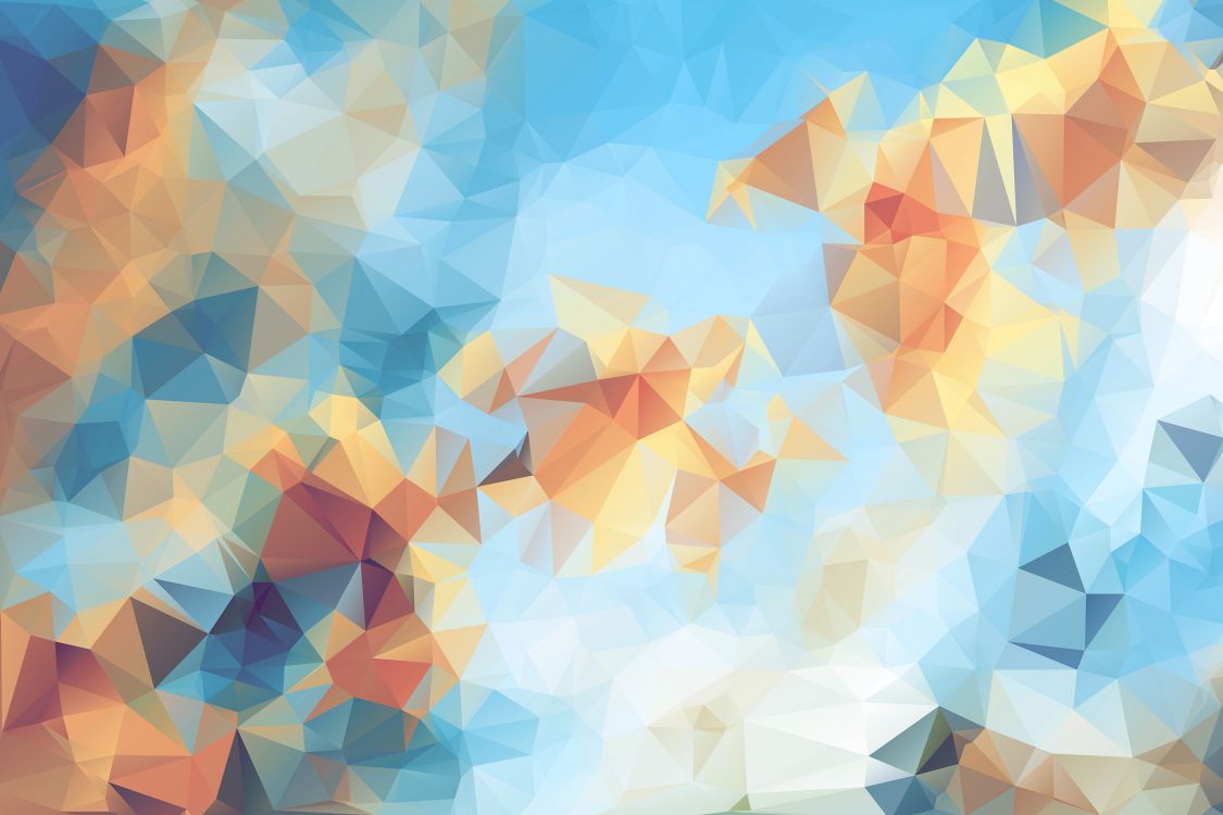 Weiße Orange Und Blaue Abstrakte Malerei. Wallpaper in 3000x2000 Resolution