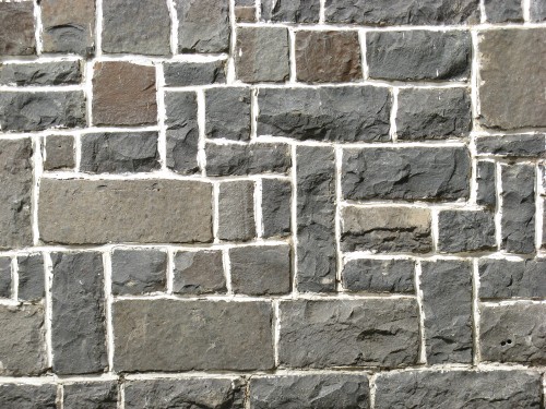 Image brown and gray brick wall