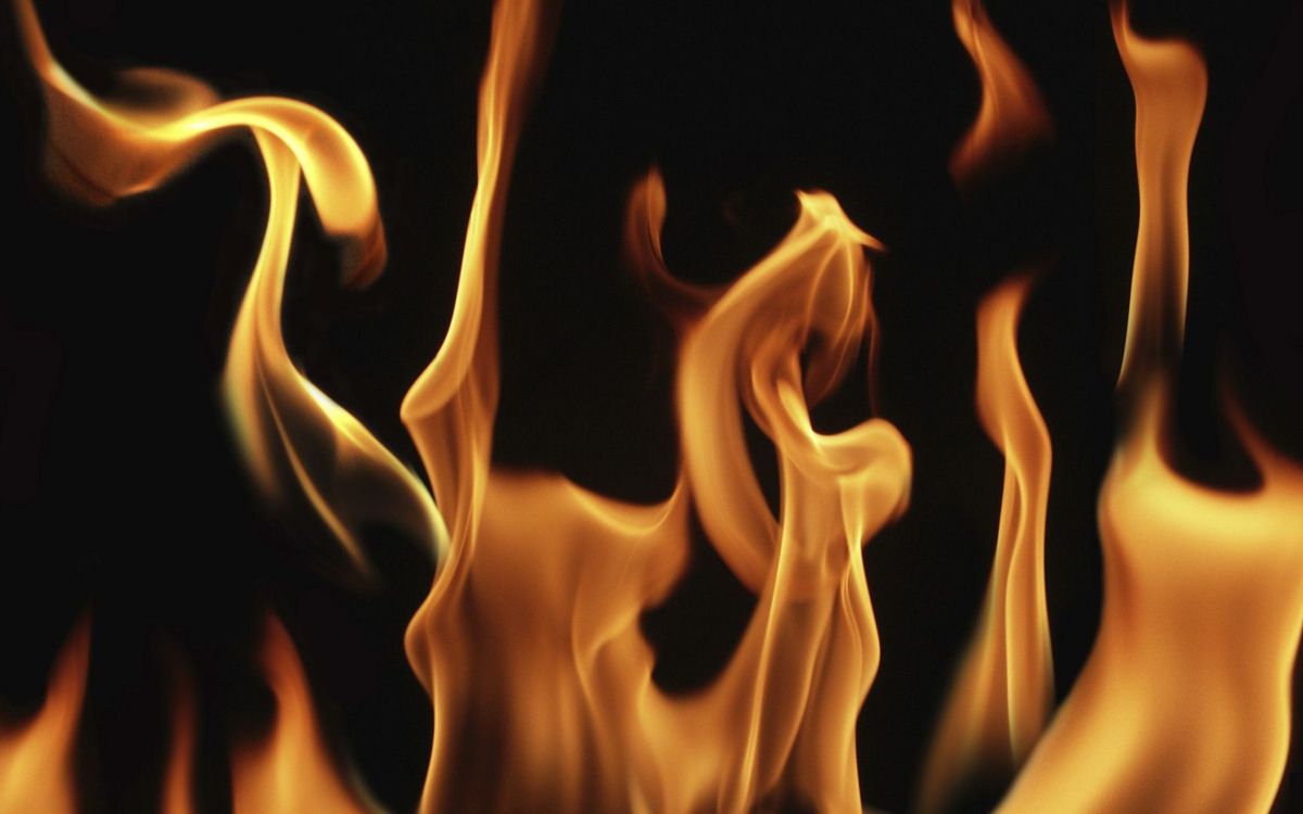 Gelbe Und Schwarze Flammenillustration. Wallpaper in 2560x1600 Resolution