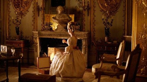 Image woman in white dress sitting on chair statue