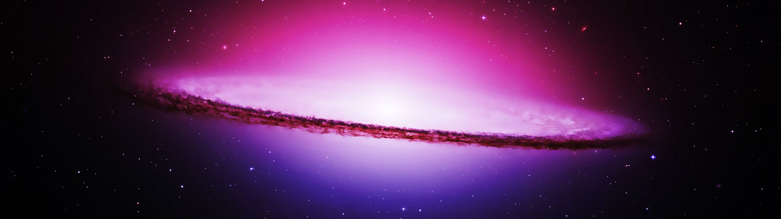 紫色的, 气氛, 天文学对象, 空间, 宇宙 壁纸 3840x1080 允许