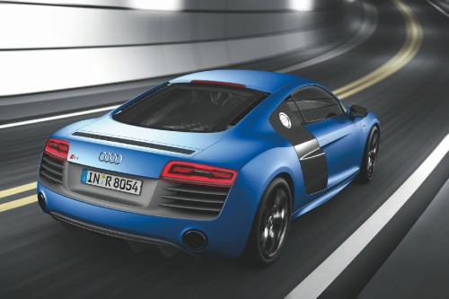 Image blue audi r 8 coupe