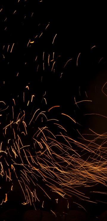 Image steel wool photography of fireworks