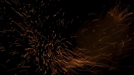 Image steel wool photography of fireworks