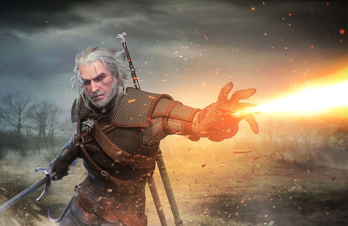 Geralt Von Riva, Seelenkaliber 6, The Witcher, Ciri, Digital Compositing. Wallpaper in 2516x1632 Resolution