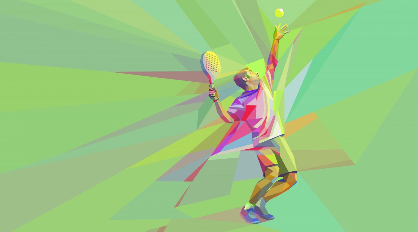 网球, 图形设计, 艺术, 温布尔登网球赛的冠军, 乐趣 壁纸 3840x2133 允许