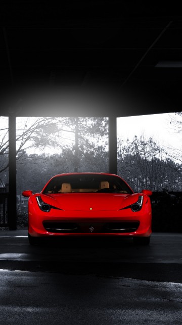 Image Ferrari, ferrari 458, cars, automotive lighting, hood