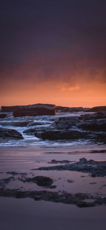 Mer, Nikon D3400, Pixel, Rock, Eau. Wallpaper in 1080x2340 Resolution