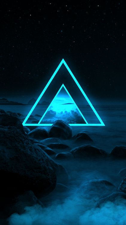 Ios, Agua, Naturaleza, Azure, Triangulo. Wallpaper in 4320x7680 Resolution