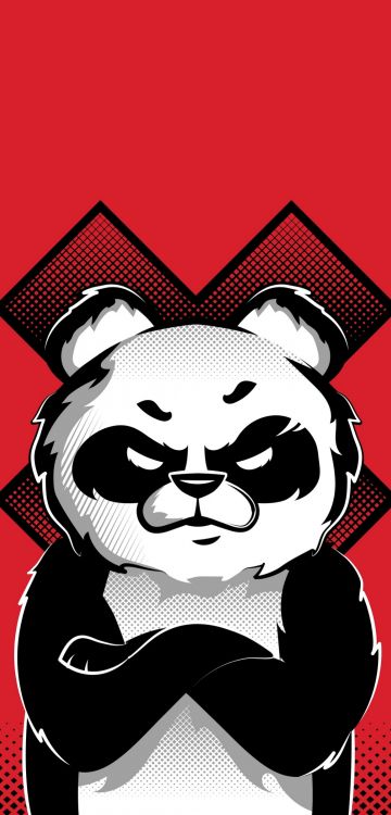 Verrückter Panda, Pandabären, Bears, Poster, Felidae. Wallpaper in 1080x2248 Resolution
