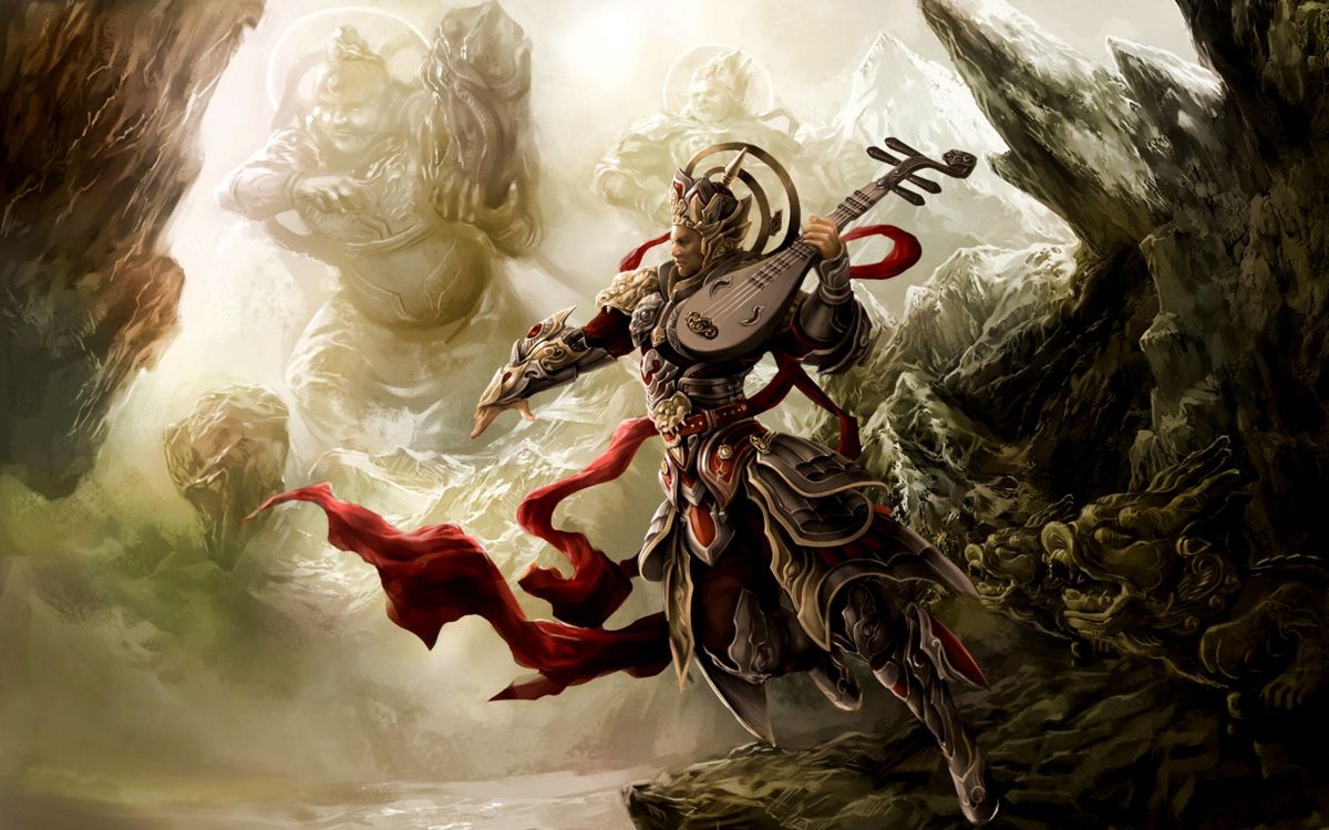 Femme en Robe Rouge et Blanche Tenant Une Illustration de Dragon Noir et Rouge. Wallpaper in 2560x1600 Resolution