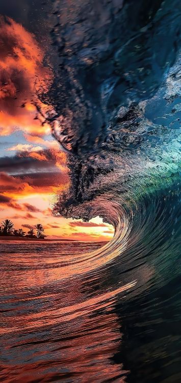 Ambiente, Agua, Afterglow, Paisaje Natural, Cuerpo de Agua. Wallpaper in 1421x3000 Resolution