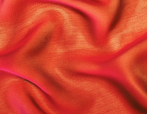 Image red textile in close up image