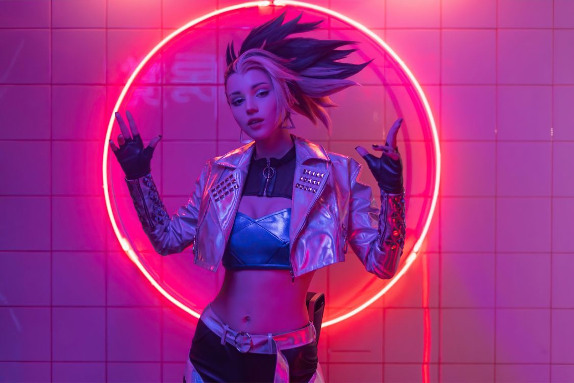 Kda Cosplay, League of Legends, K DA, Cosplay, Evelyn. Wallpaper in 3840x2559 Resolution