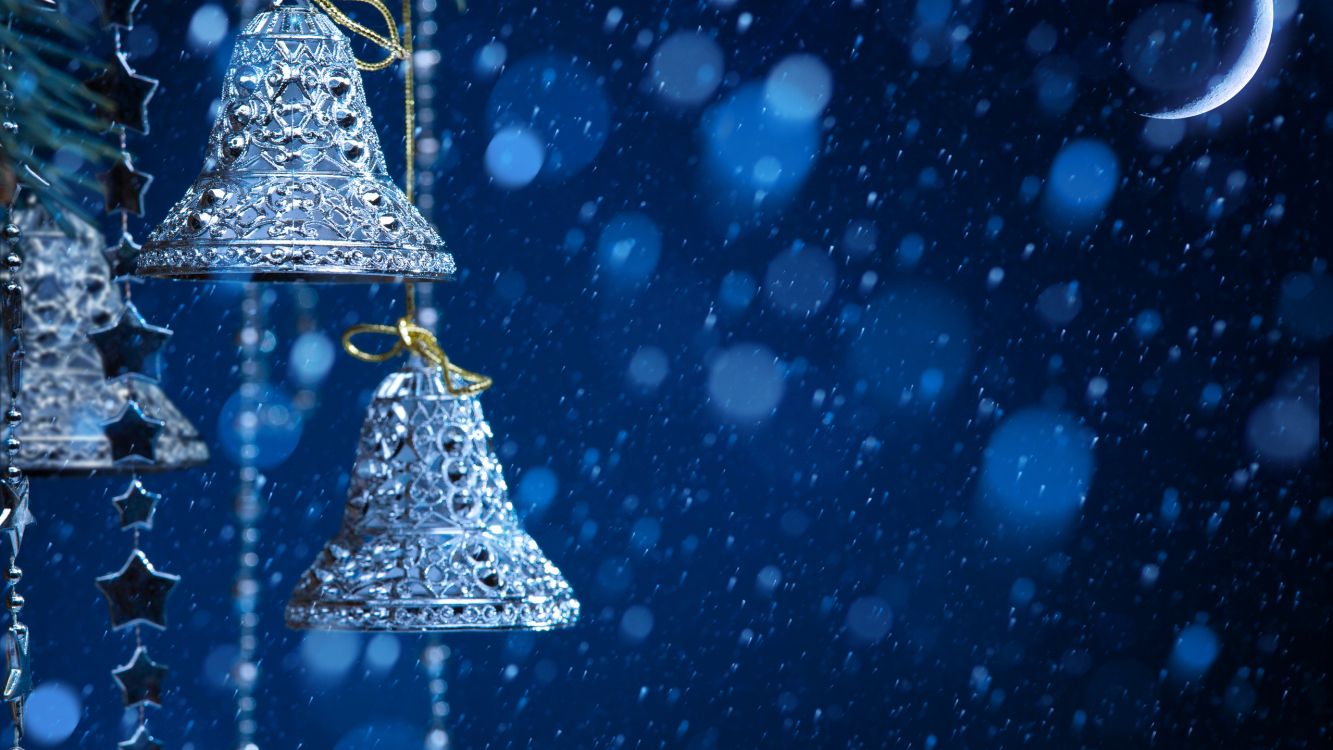 Weihnachten, Blau, Winter, Einfrieren, Schnee. Wallpaper in 2560x1440 Resolution