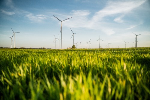 Image grassland, Sustainability, business, windmill, cloud