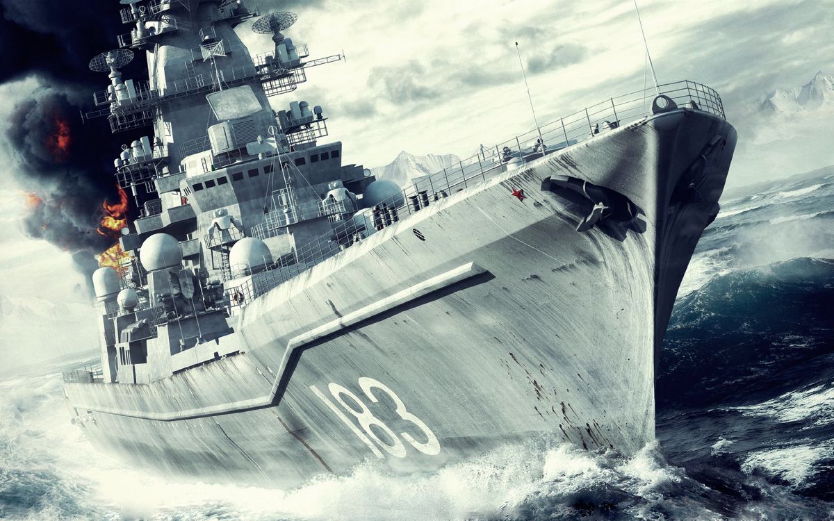 战舰, 海军的船, 军舰, 战列巡洋舰, 驱逐舰 壁纸 3840x2400 允许