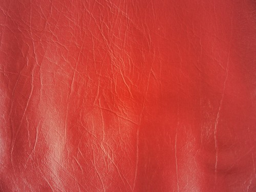 Image red leather textile in close up photography