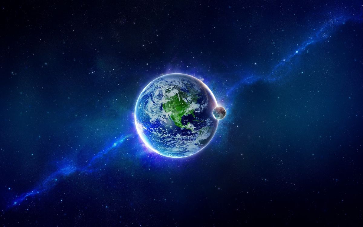 Blue and Green Planet Earth. Wallpaper in 2560x1600 Resolution