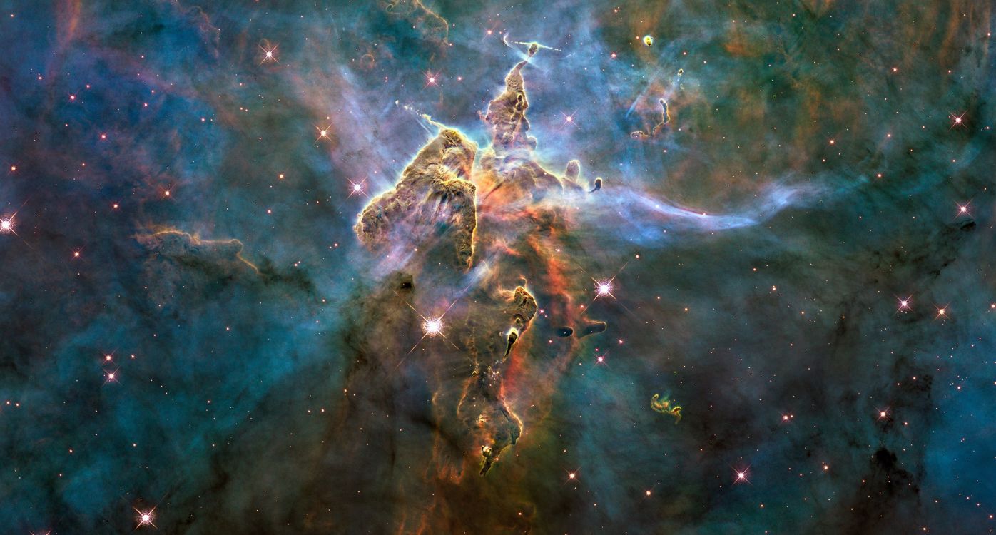 哈勃太空望远镜, Carina星云, 天文学, 宇宙, 天文学对象 壁纸 3200x1719 允许