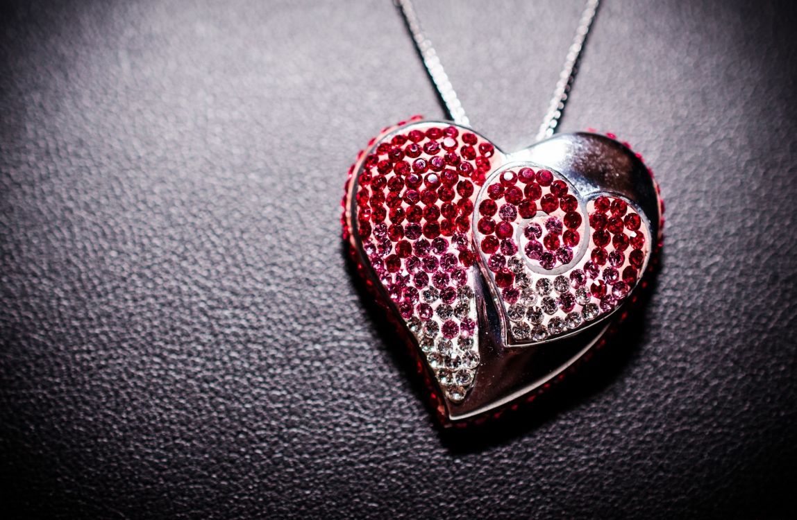 Wallpaper Jewellery, Pendant, Heart, Necklace, Red, Background ...