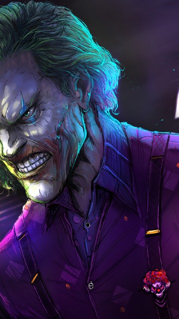 Image joker digital art, heath ledger, digital art, joker, art