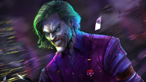 Image joker digital art, heath ledger, digital art, joker, art