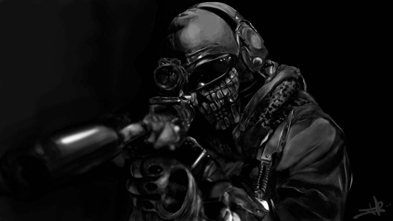 Call of Duty Modern Warfare Ii, Call of Duty Ghosts, Call of Duty Warzone, Call of Duty, Simon Ghost Riley. Wallpaper in 5000x2813 Resolution