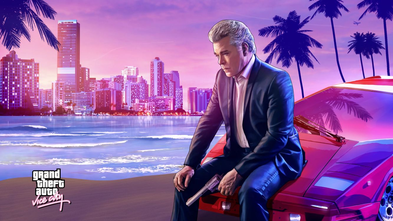 Gta, Ray Liotta en GTA Vice City, Ray Liotta, Grand Theft Auto Vice City, Tommy Vercetti. Wallpaper in 3840x2160 Resolution