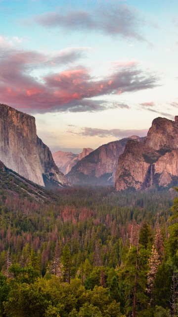 Image Yosemite Falls, Half Dome, nature, natural landscape, Glacier Point