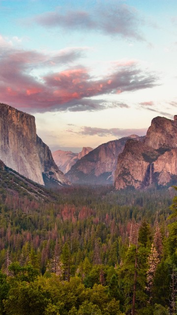Image Yosemite Falls, Half Dome, nature, natural landscape, Glacier Point