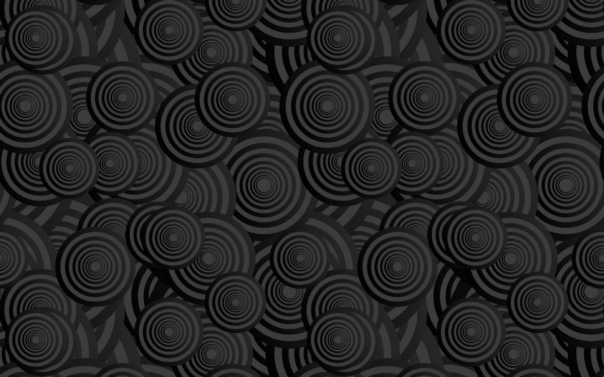 黑色的, 圆圈, 对称, 黑色和白色的, 3d 壁纸 3840x2400 允许