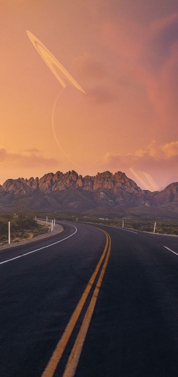 Lunaaz, Ios, Ambiente, Montaña, Ecorregión. Wallpaper in 1080x2280 Resolution