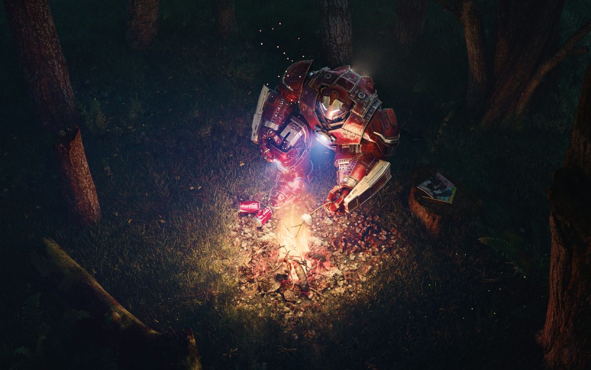 Feu en Feu Pendant la Nuit. Wallpaper in 4000x2507 Resolution