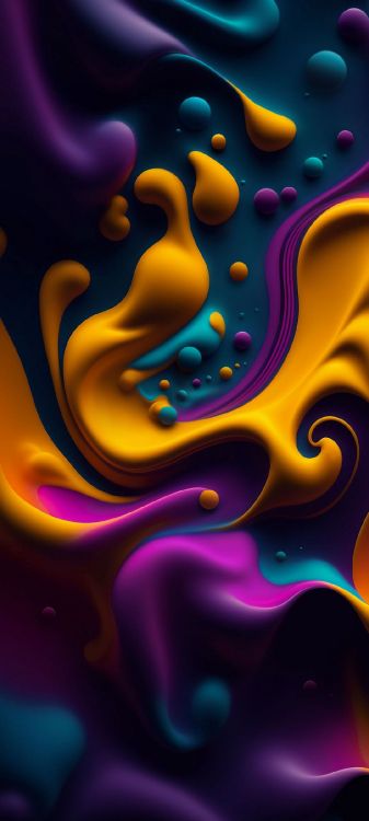 Malerei, Papier, Abstrakte Kunst, Soundcloud, Orange. Wallpaper in 1080x2400 Resolution