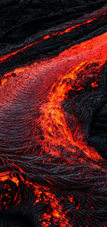 Goma Volcano Eruption, Mount Nyiragongo, Volcano, Volcanic Eruption, Holuhraun. Wallpaper in 1420x3000 Resolution