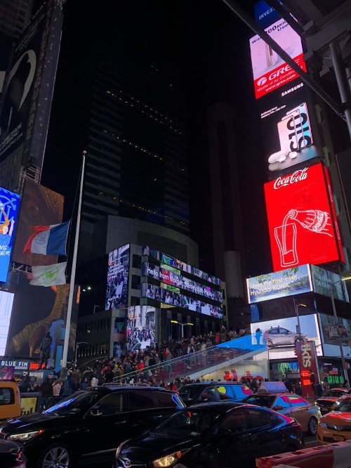 Image new york city, king, electronic signage, night, metropolis