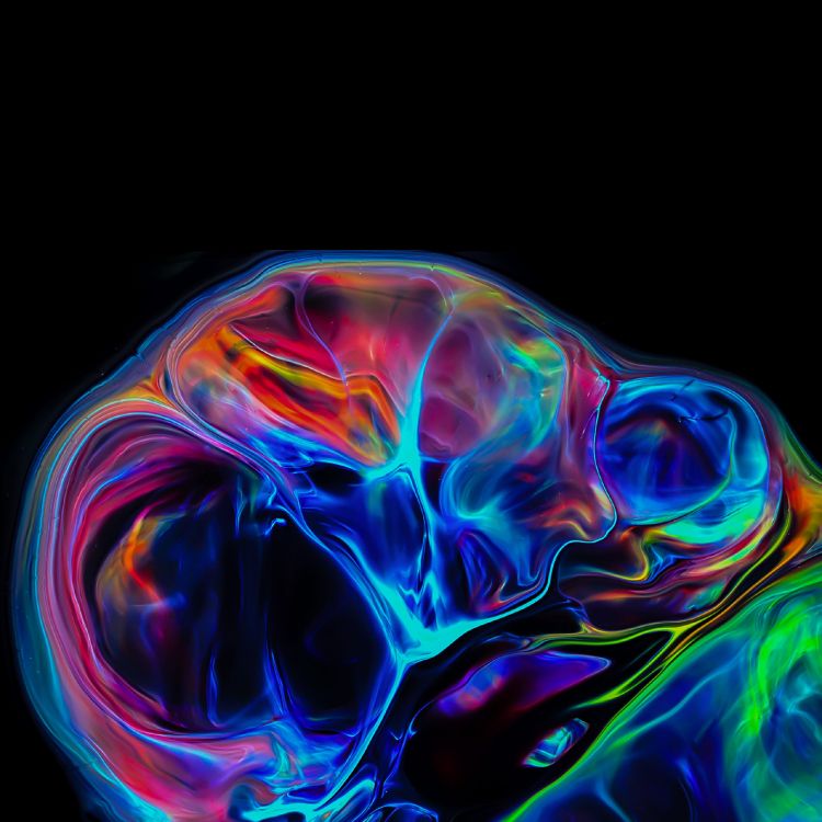 分形技术, 艺术, 紫色的, 流体, 液体 壁纸 2560x2560 允许