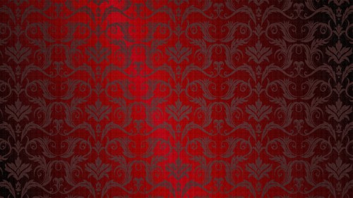 Image red and white floral textile